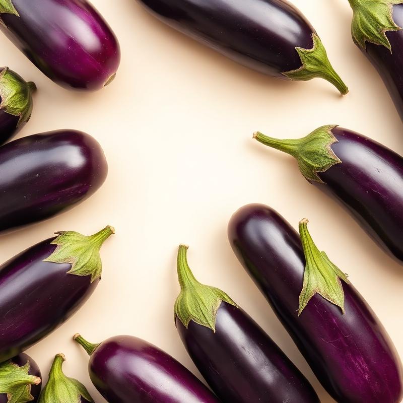 Glossy Purple Eggplant